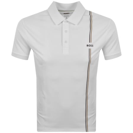 BOSS Toc Game 3 Short Sleeve Polo White | Mainline Menswear ca